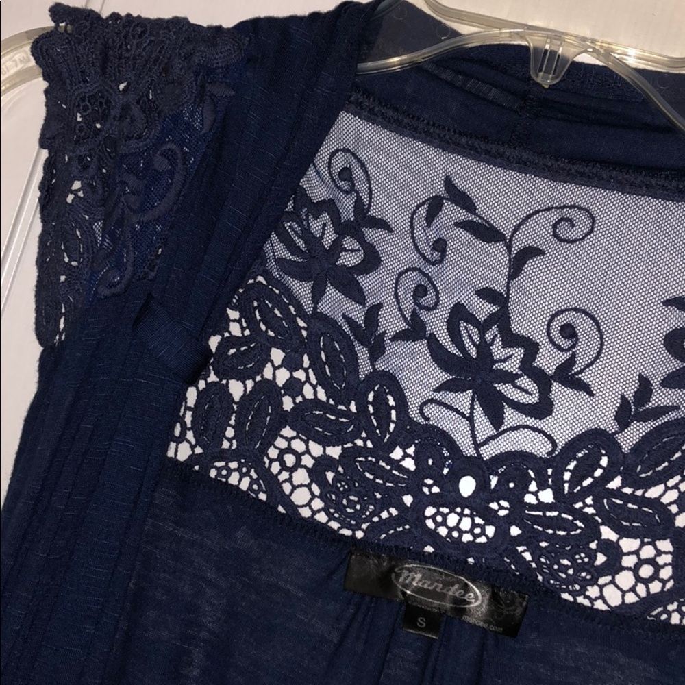 Navy vest cardigan